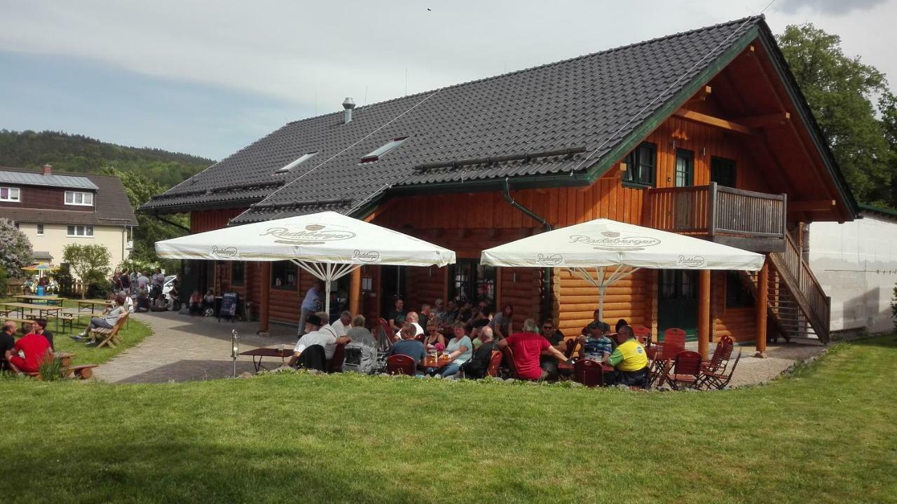 Blockhaus - Ferienwohnung Sunrise Augustusburg Exterior foto